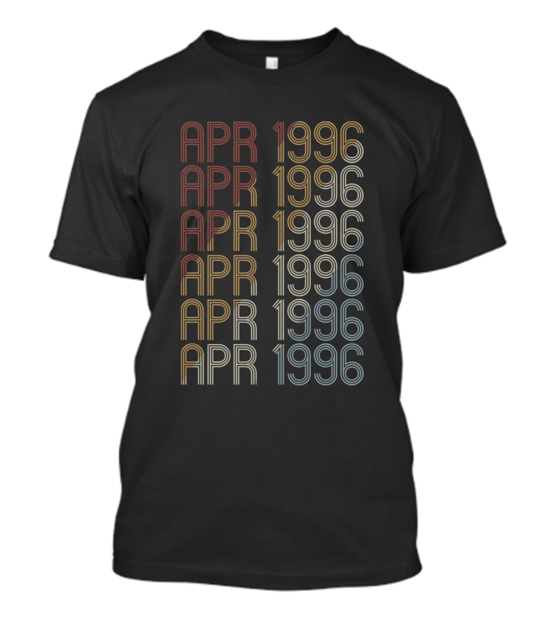 APR 1996 Vintage Retro Pattern April 1996 Birthday T-Shirt
