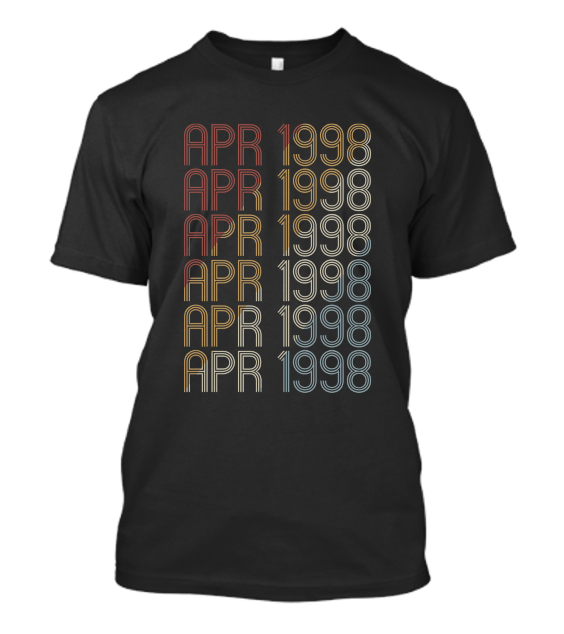 APR 1998 Retro Vintage Birthday Pattern April 1998 T-Shirt