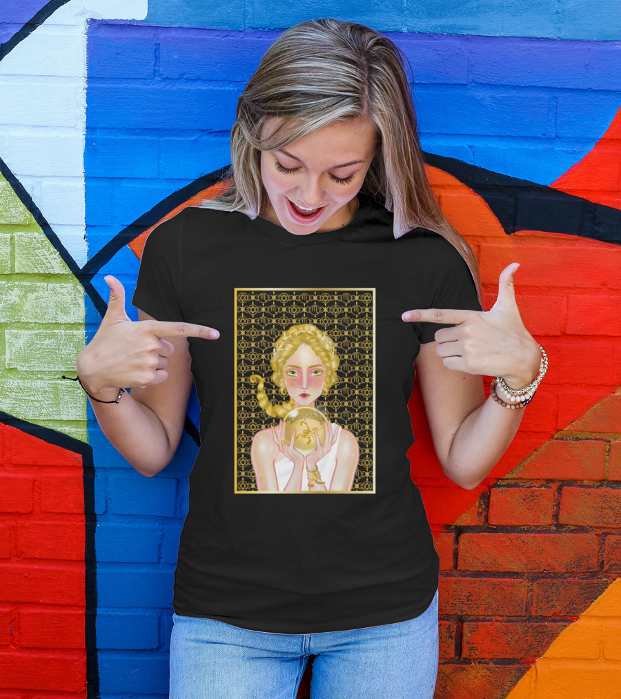 Scorpio Zodiac Beryl Astrological Sphere Holder T-Shirt