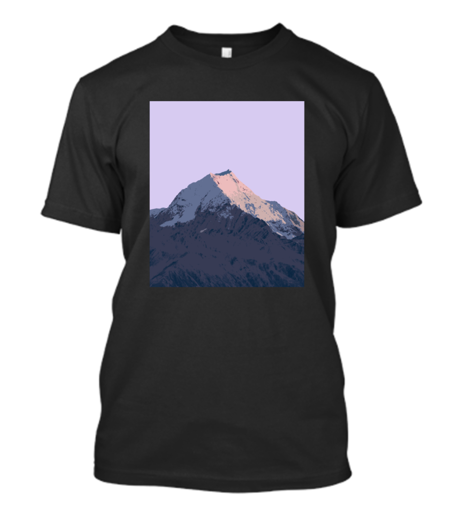 Snowy Mountain Blue Sky Dawn Vista T-Shirt