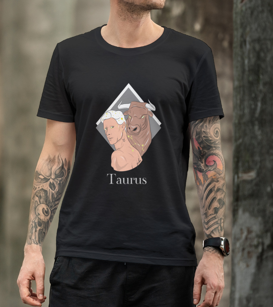 Taurus Zodiac Bull And Constellation Insight T-Shirt