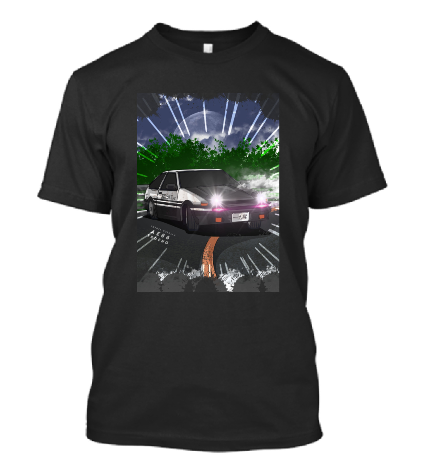 Toyota Corolla AE86 Trueno Drift Scene T-Shirt