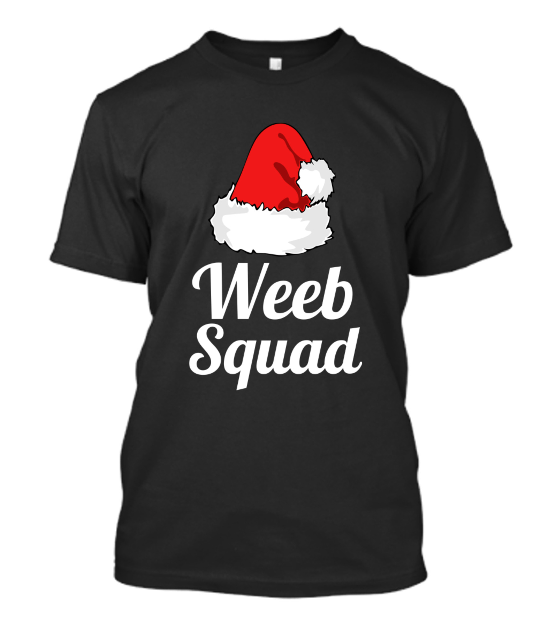 Weeb Squad Christmas Anime Lover Manga Santa Hat T-Shirt