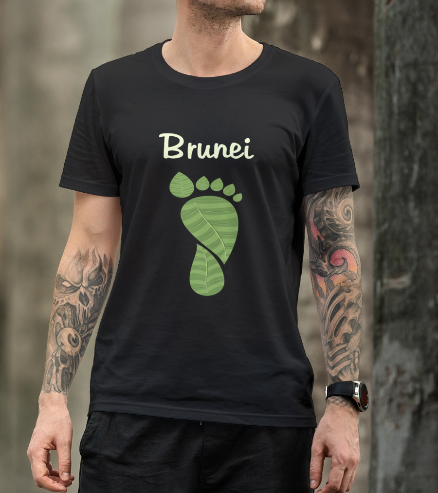 Brunei Leaf Footprint T-Shirt