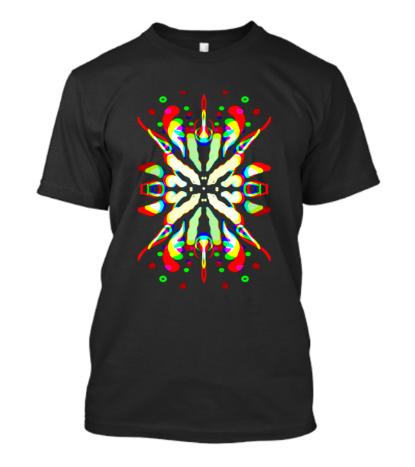 Blotto Kaleidoscopic Vibrant Abstract Symmetry T-Shirt