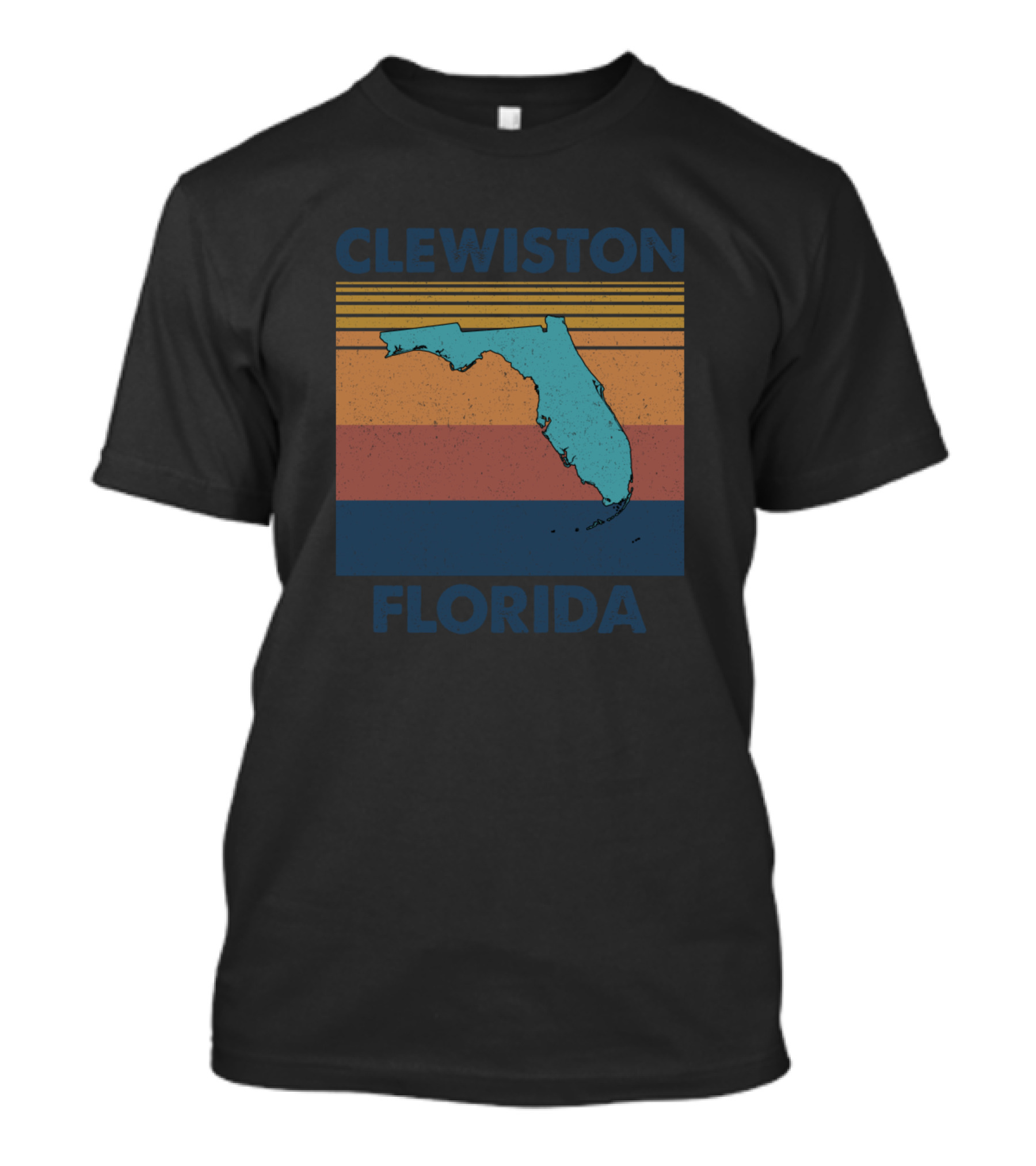 Clewiston Florida Vintage Map T-Shirt