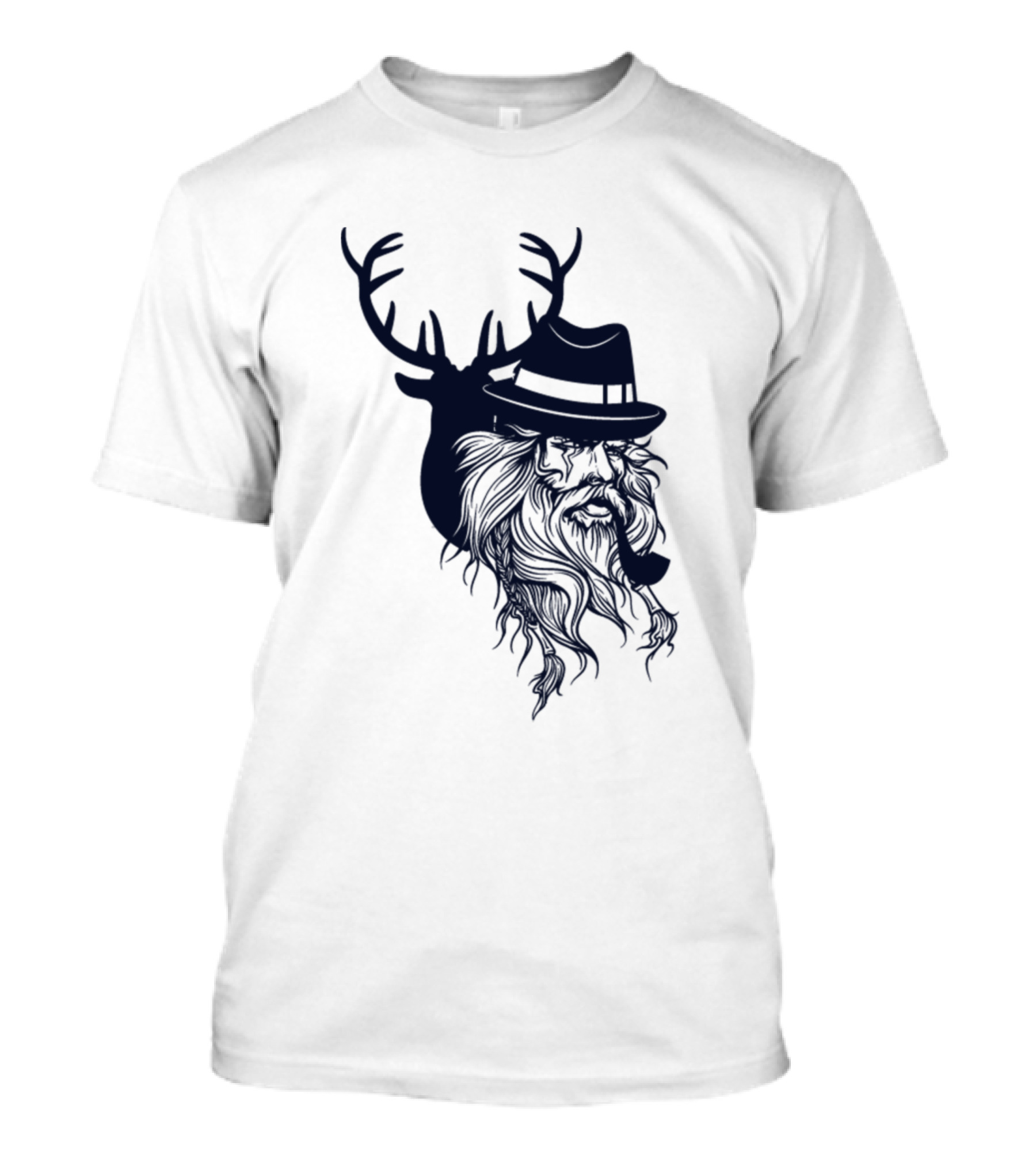 Cool Deer Hunter Awesome Deer Lover Vintage Hipster T-Shirt
