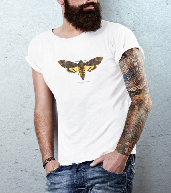 Deaths Head Hawk Moth Acherontia Atropos Watercolor T-Shirt