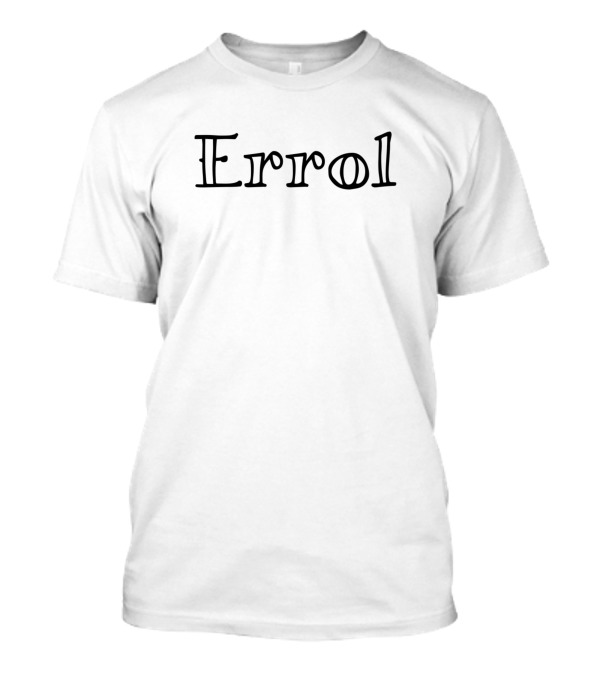 Errol Bold Whimsical Typography T-Shirt