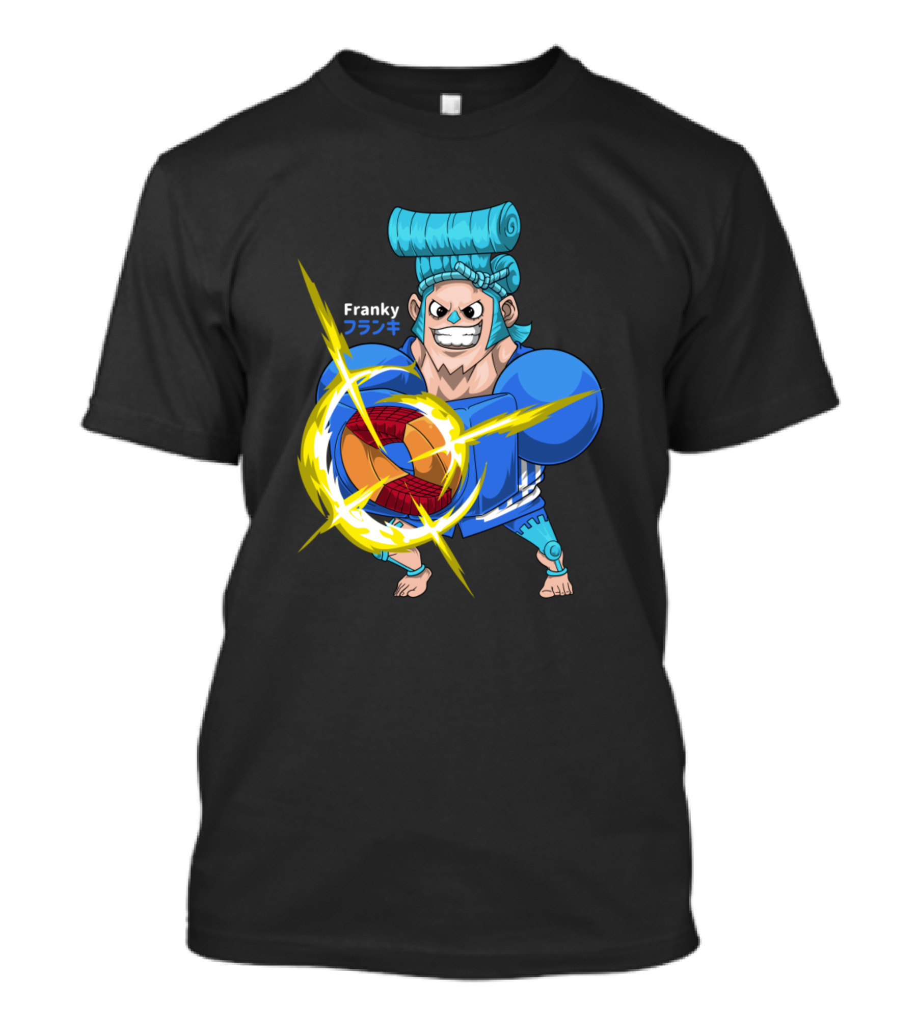 Franky One Piece Super Character Charging Energy T-Shirt