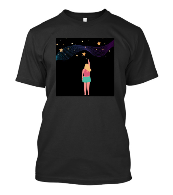Girl Reaching Stars T-Shirt