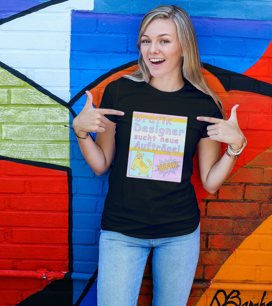 Grafik Designer Sucht Neue Aufträge Super T-Shirt