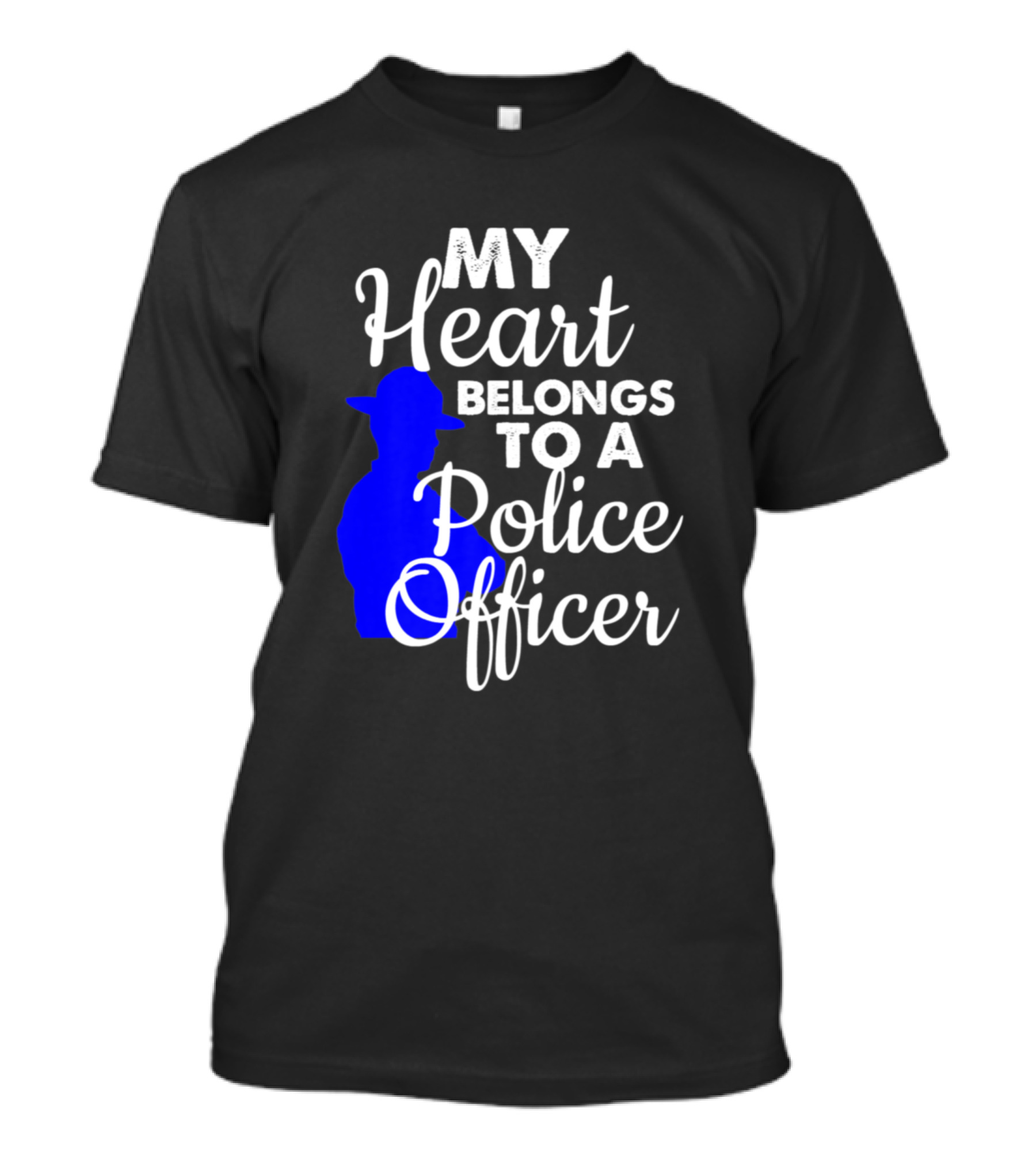 My Heart Belongs To A Police Officer T-Shirt