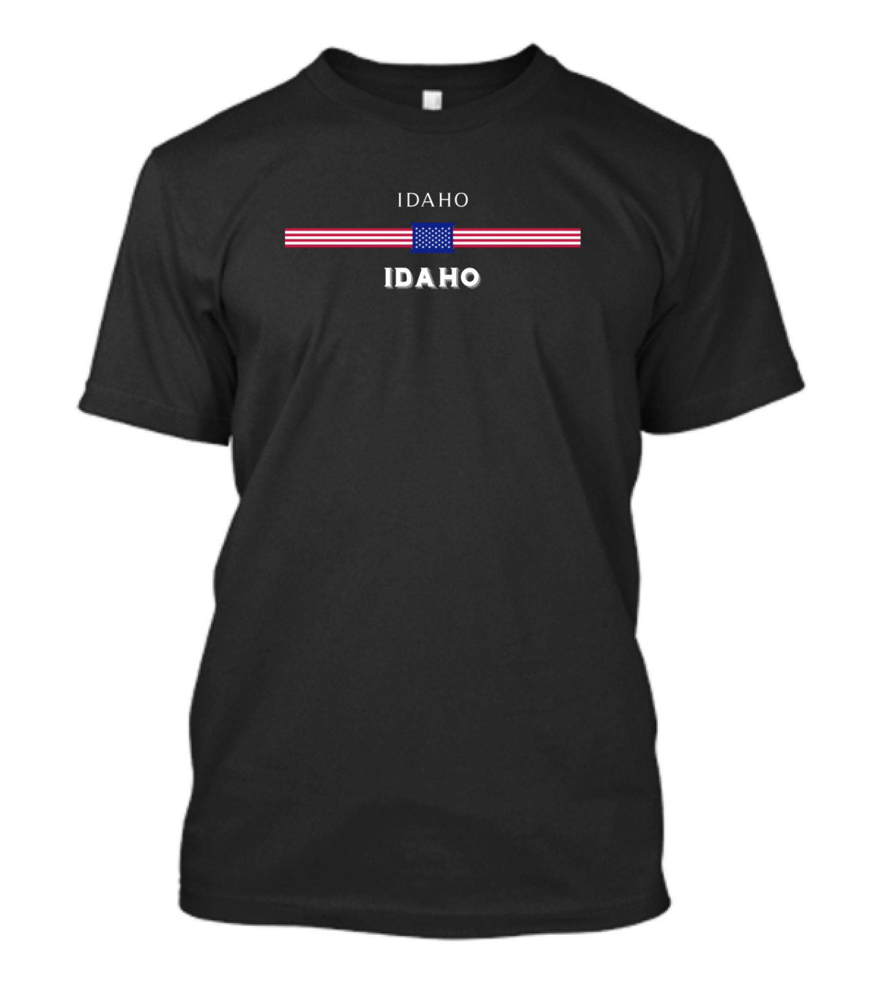 Idaho USA Flag Idaho USA Flag Stripes And Stars Idaho T-Shirt