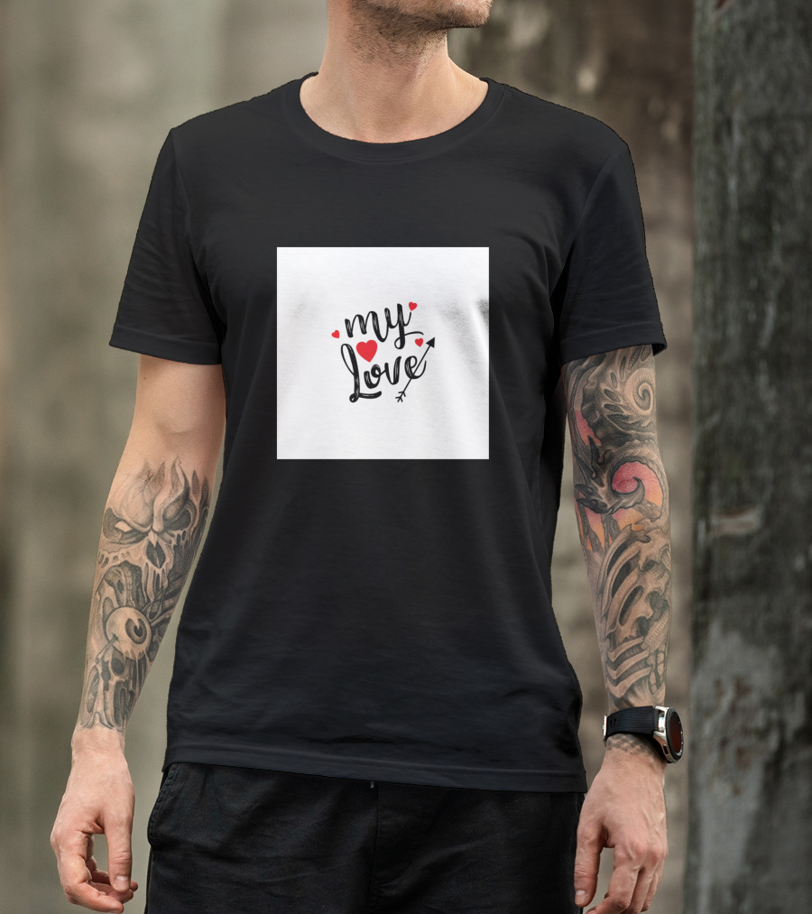 My Love With Hearts And Arrow T-Shirt