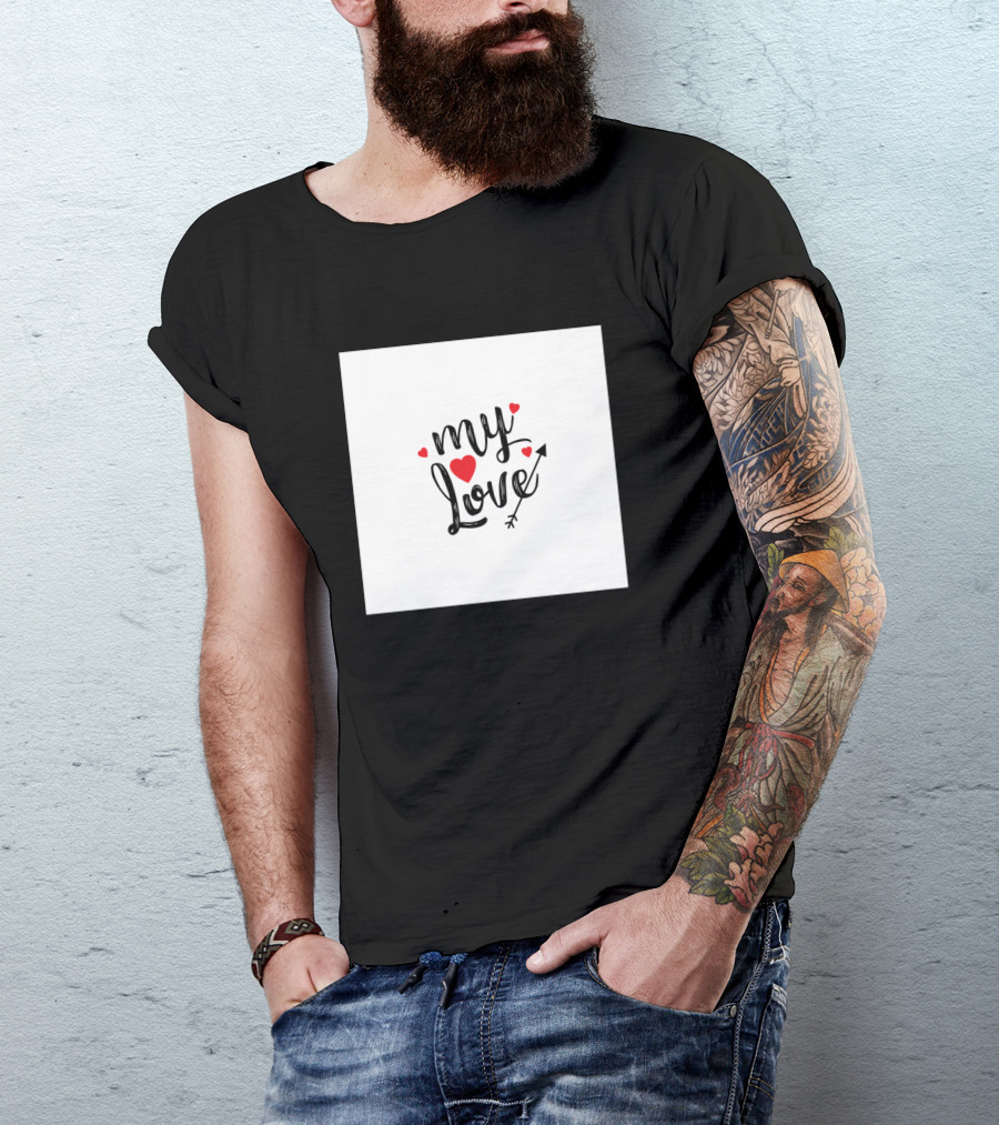 My Love With Hearts And Arrow T-Shirt