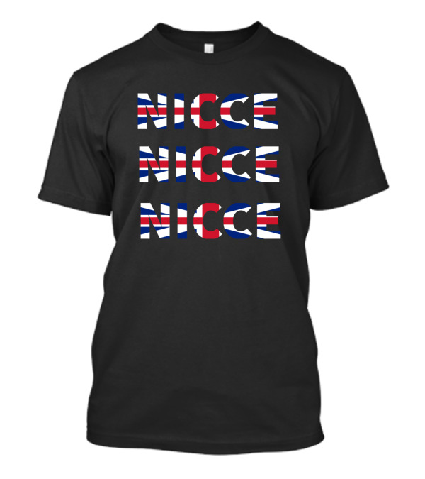 Nicce London United Kingdom Flag Motif T-Shirt