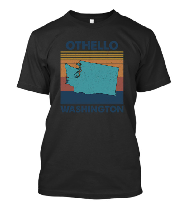 Othello Washington Vintage State Map T-Shirt