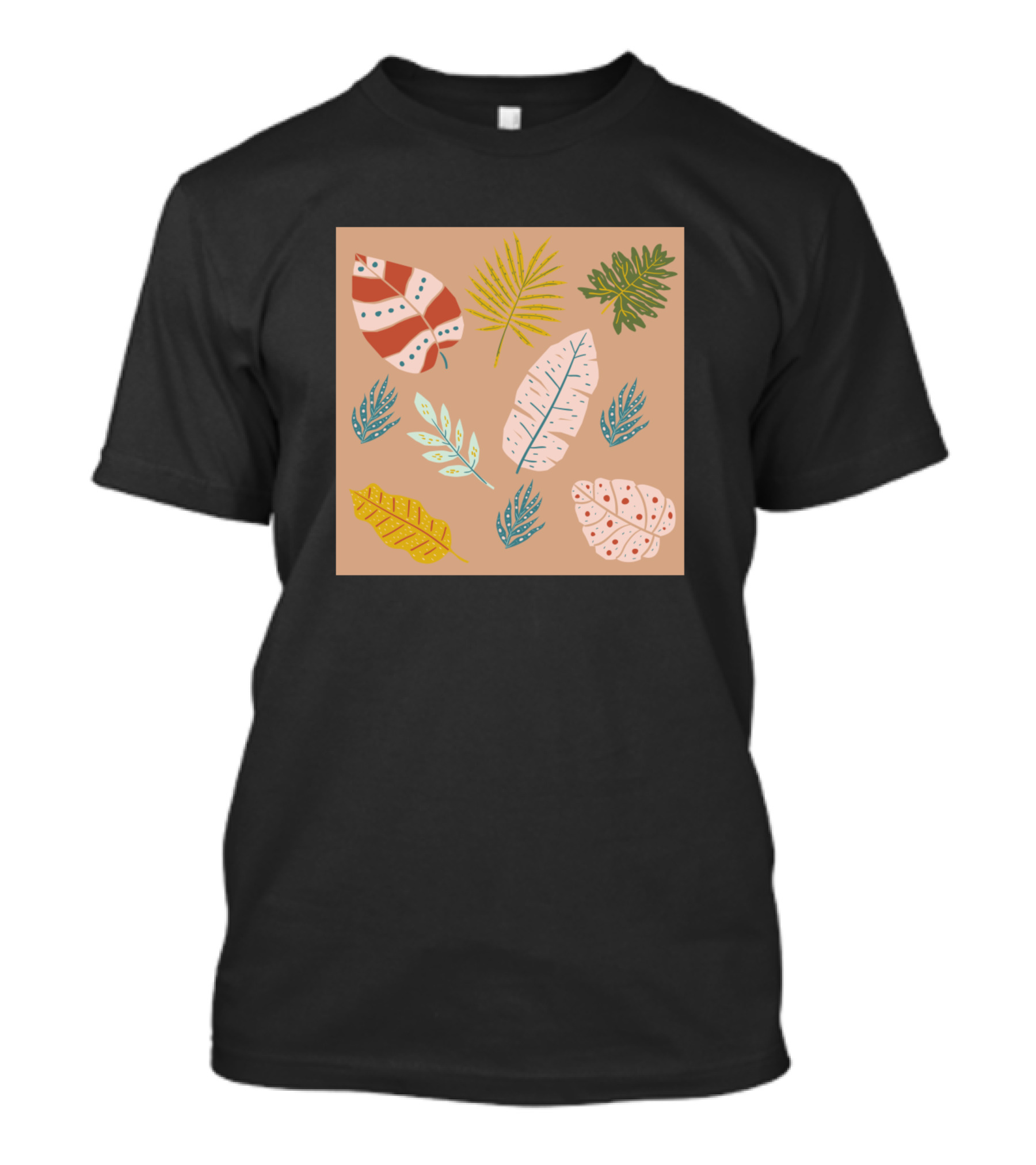Colorful Tropical Summer Leaves T-Shirt
