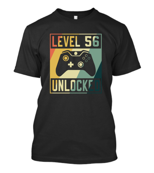 Level 56 Unlocked Video Game Controller Birthday T-Shirt