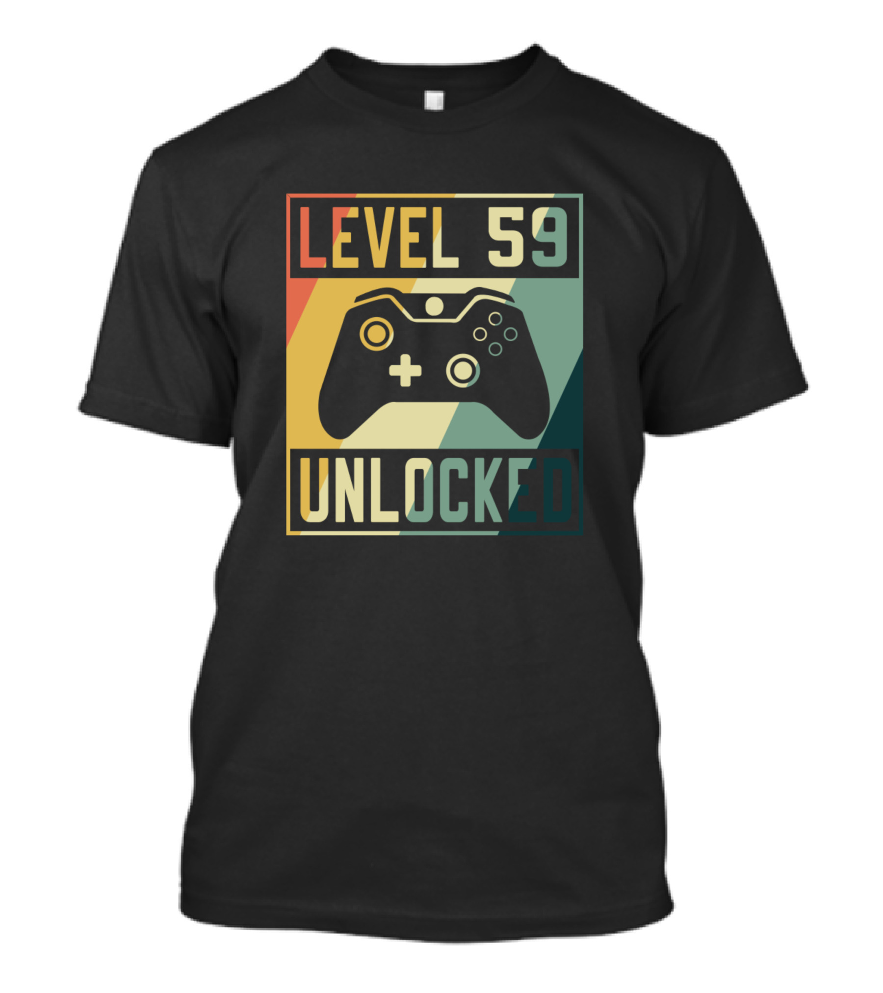 Level 59 Unlocked Video Game Controller Birthday Gamer T-Shirt