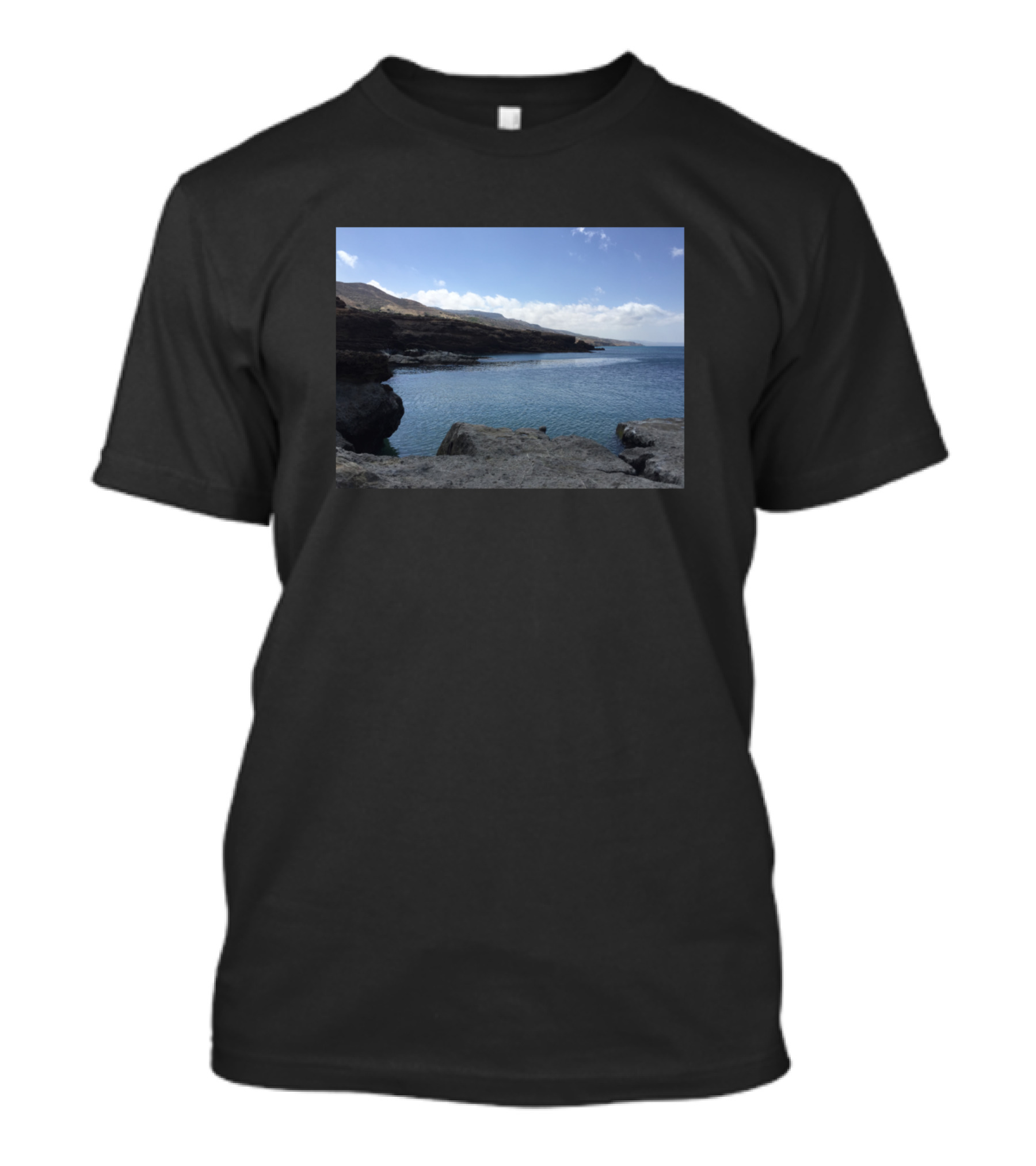 A Wonderful Sea Side View On The Mediterranean Coastline T-Shirt