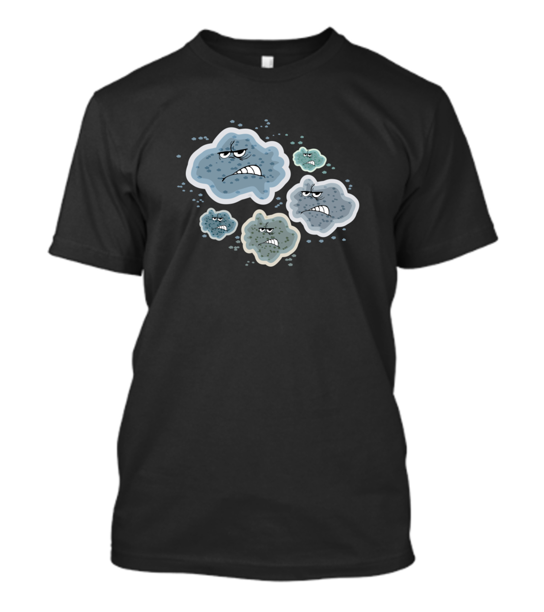 Angry Rain Clouds Grumpy Faces Stormy Expressions T-Shirt