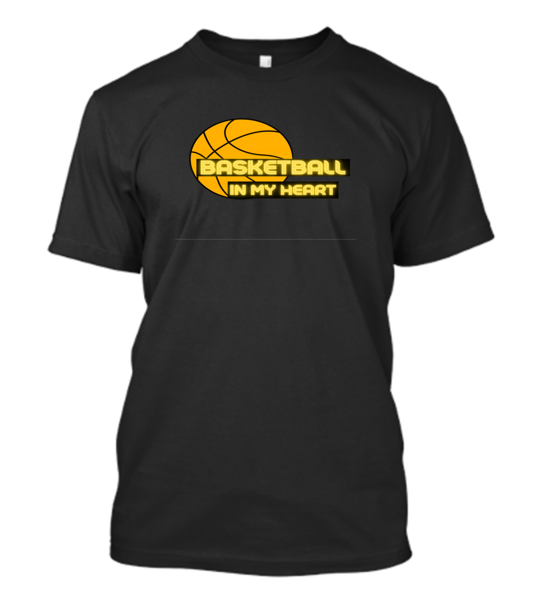 Basketball In My Heart Funny For Basketball Fans T-Shirt