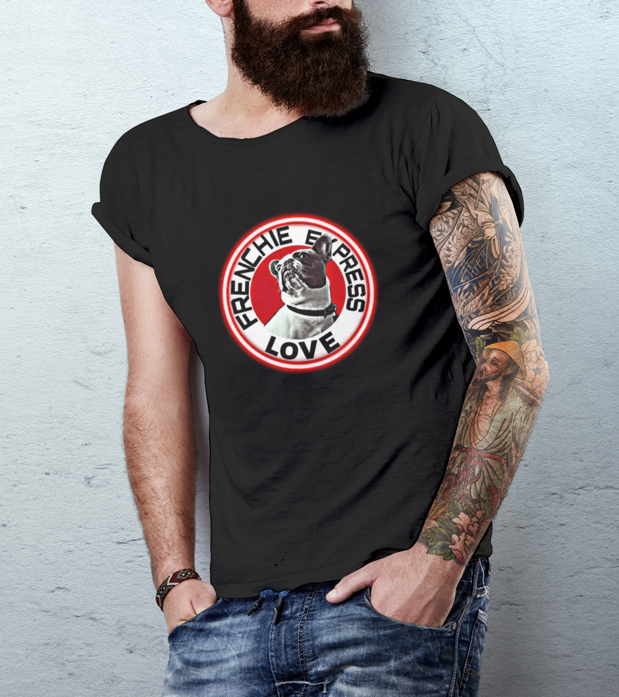 FRENCHIE EXPRESS LOVE Dog Frenchie Dog T-Shirt