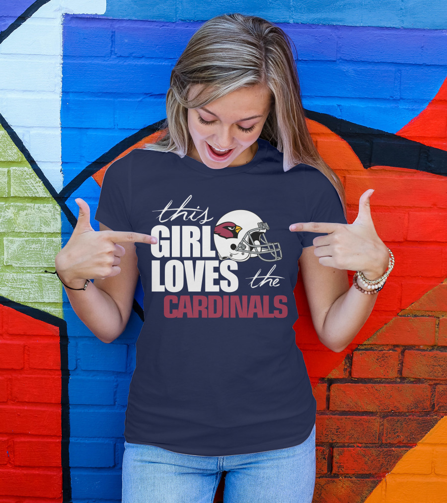 This Girl Loves The Arizona Cardinals Helmet T-Shirt
