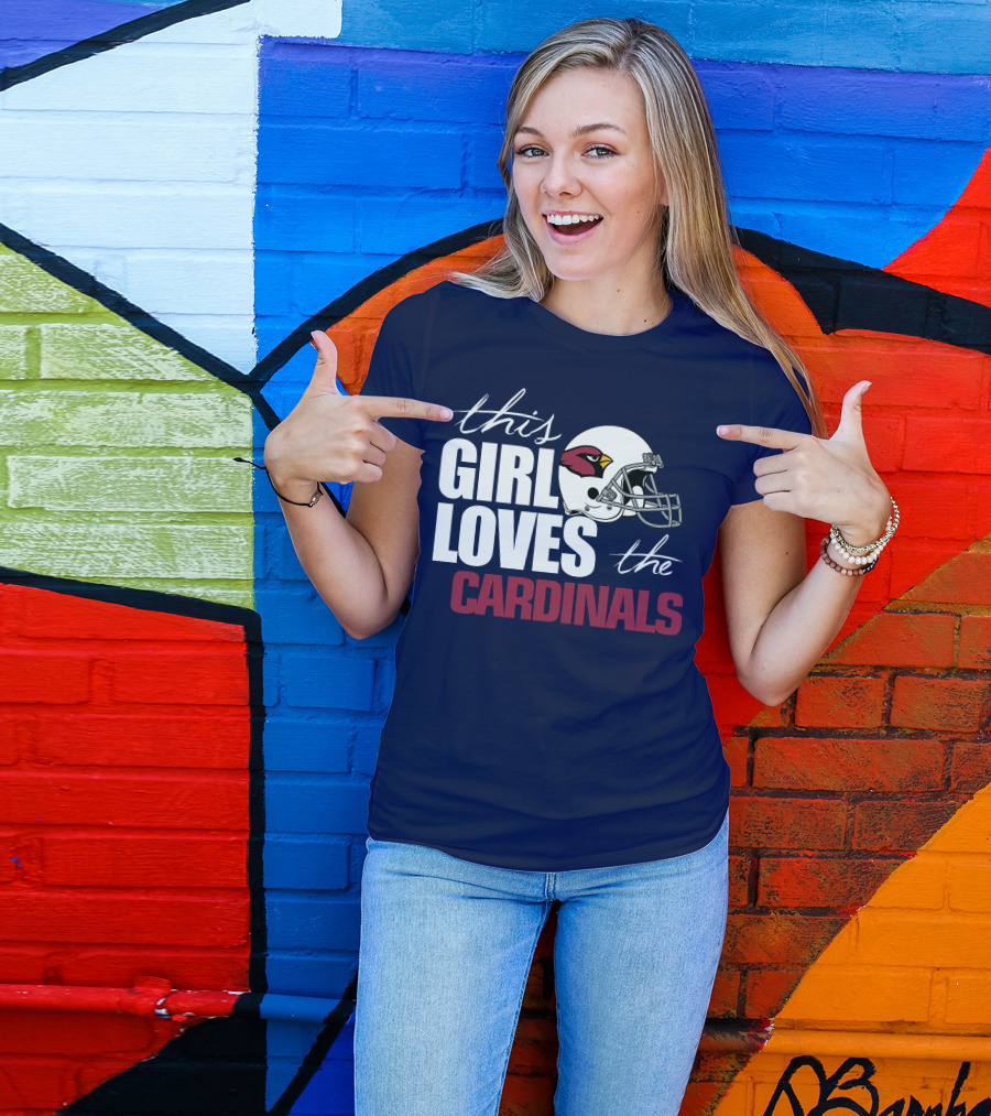 This Girl Loves The Arizona Cardinals Helmet T-Shirt