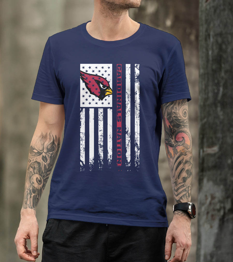 Arizona Cardinals Flag Cardinals Nation T-Shirt