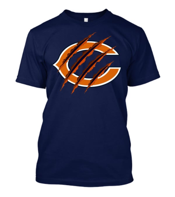 Chicago Bears C Logo With Claw Marks T-Shirt