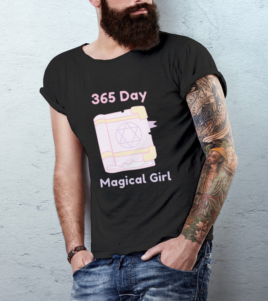 365 Day Magical Girl Pastel Spellbook Star Emblem T-Shirt
