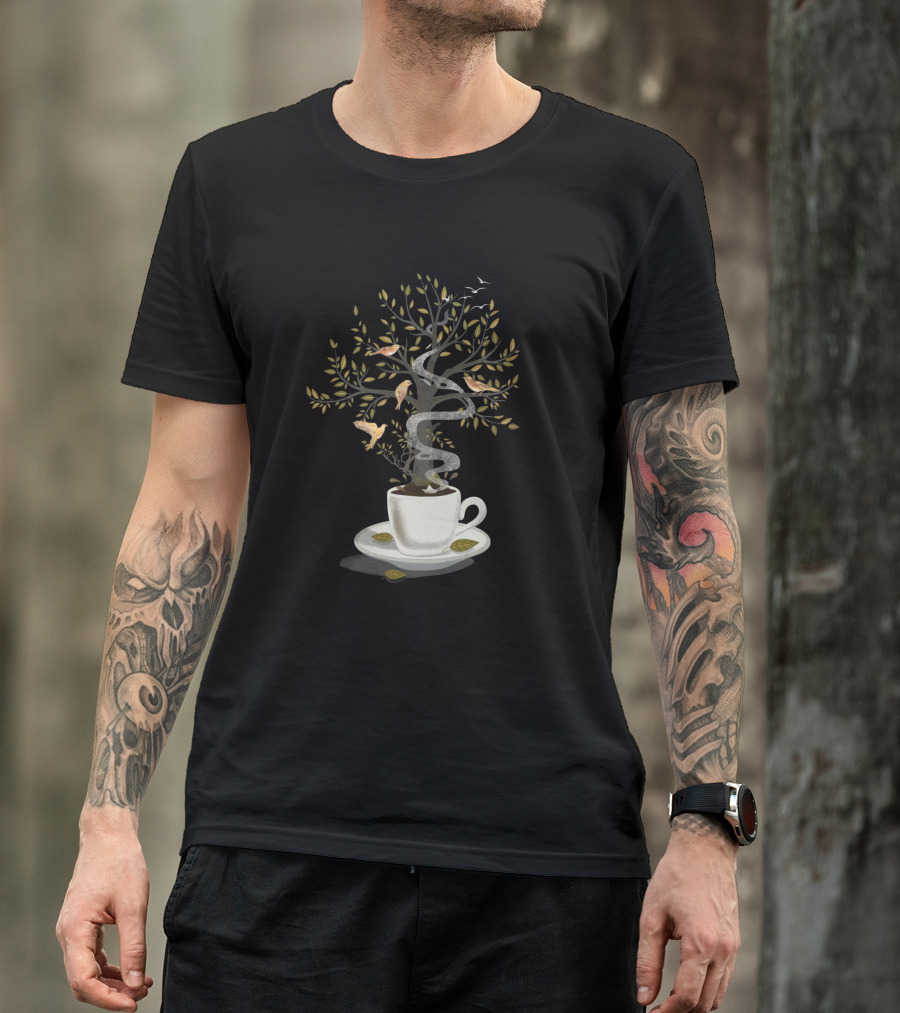 A Cup Of Dreams Enchanted Tree And Birds T-Shirt