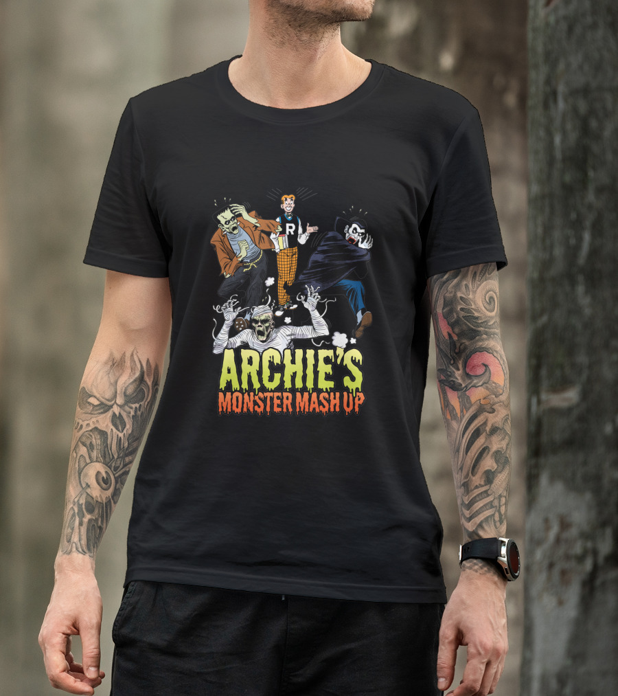 Archie's Monster Mash Up With Classic Movie Creatures 1722483 T-Shirt