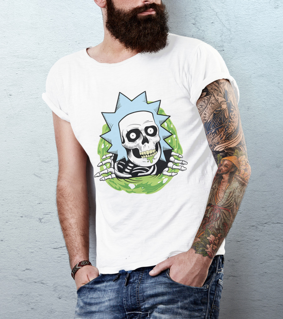 Rick And Morty Skull Portal Rick T-Shirt