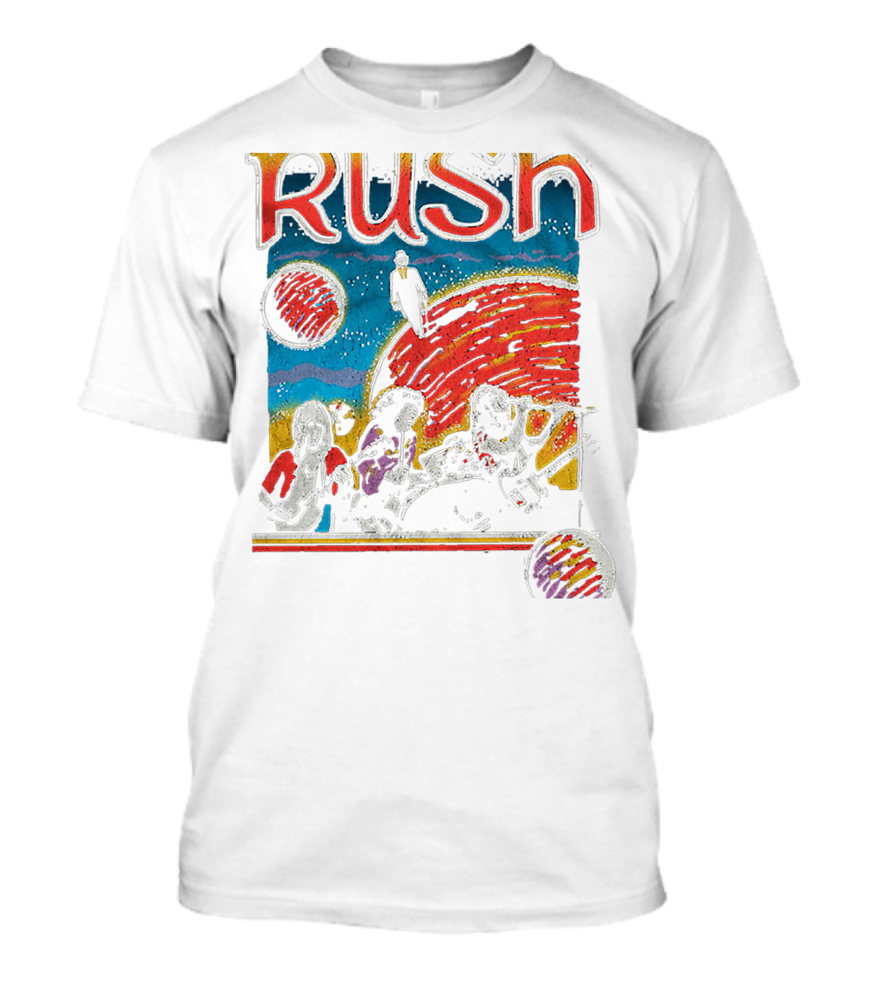Rush Band Retro Space T-Shirt