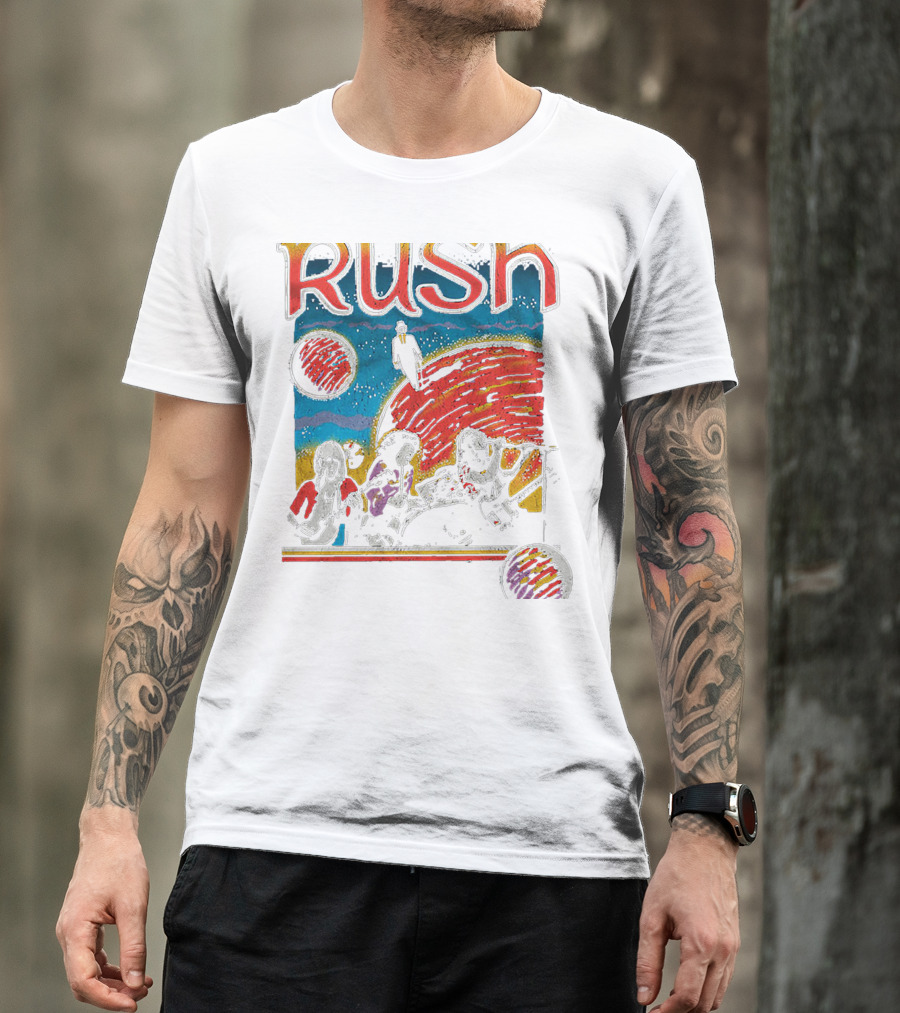 Rush Band Retro Space T-Shirt