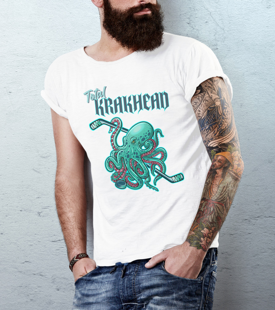 Total Krakhead Seattle Kraken Hockey Tentacles T-Shirt
