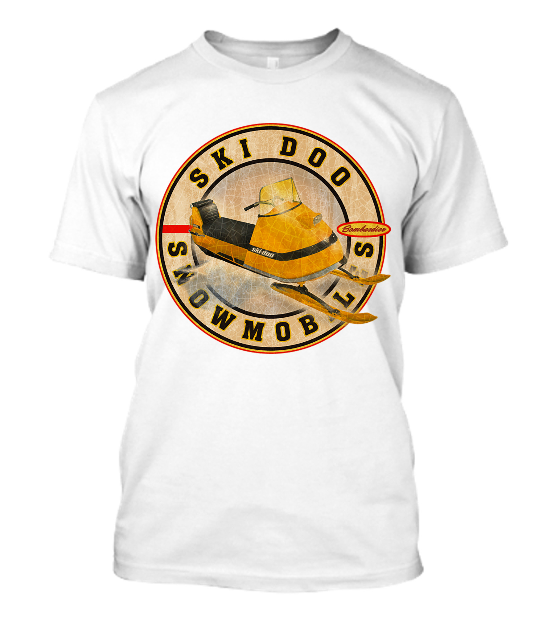 Ski Doo Vintage Bombardier Snowmobiles Classic Emblem T-Shirt