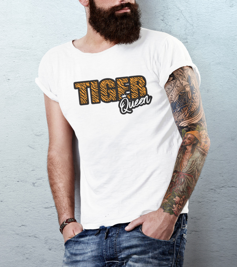 Tiger Queen Crowned With Stripes T-Shirt