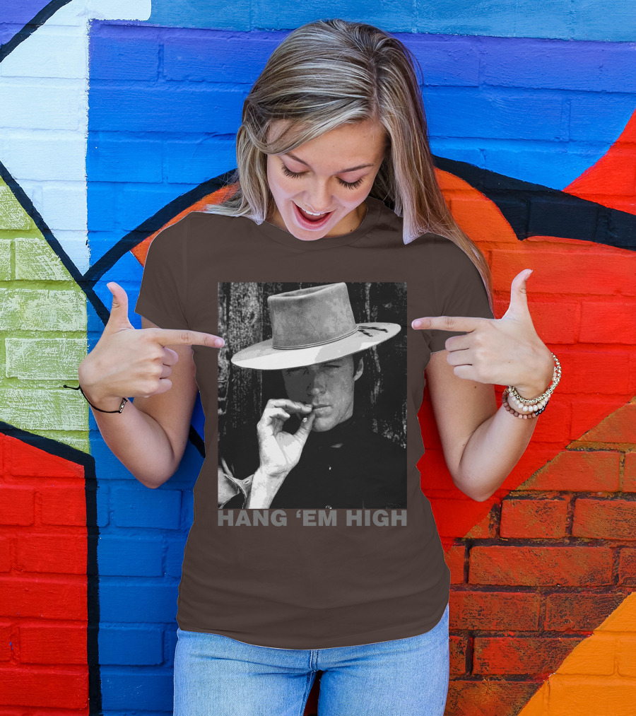 Hang 'Em High Western Style Cowboy Smoking T-Shirt