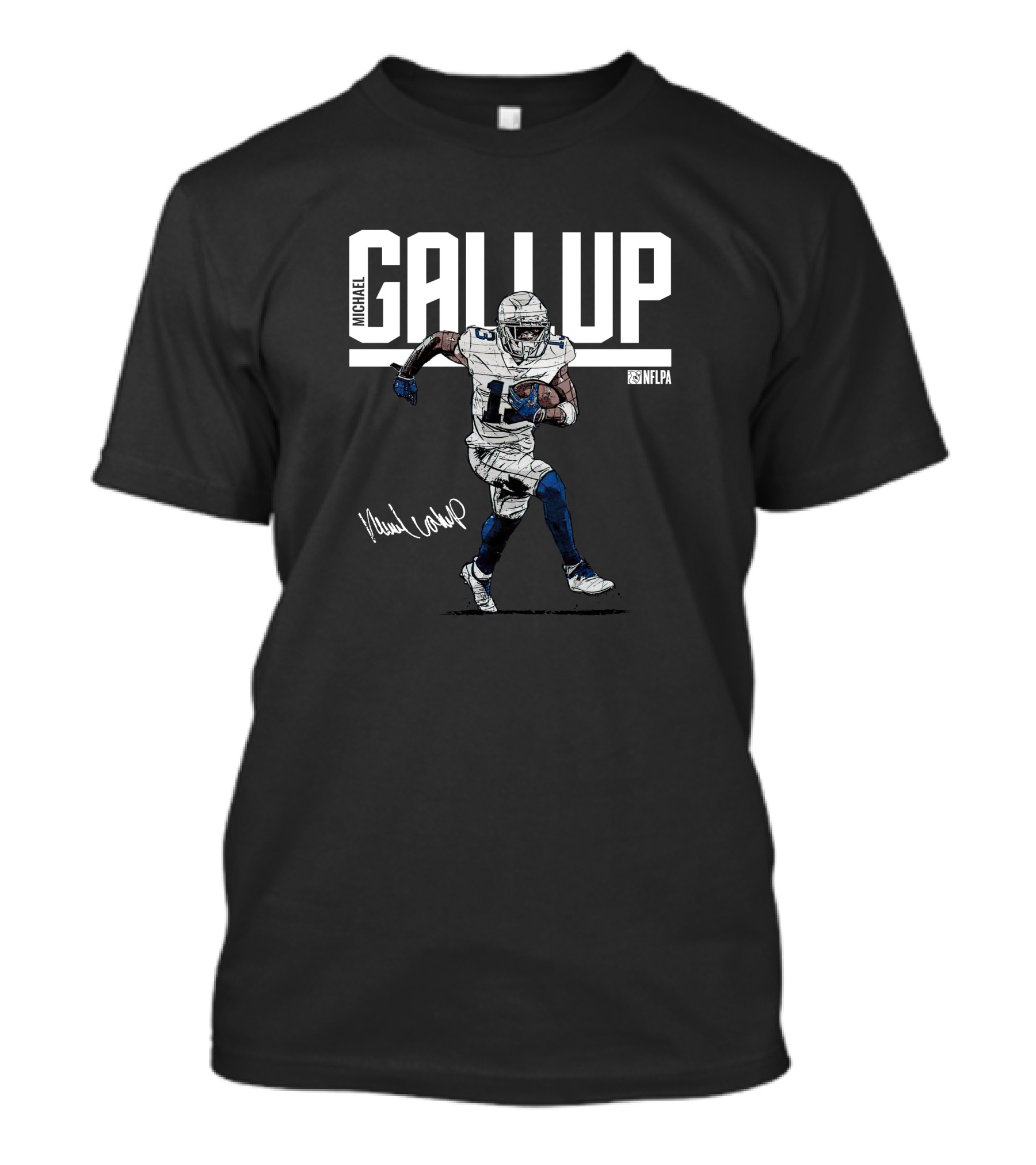 Michael Gallup NFLPA Retro WHT Football Player T-Shirt
