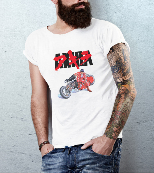 AKIRA Iconic Kaneda And Motorcycle Scene T-Shirt