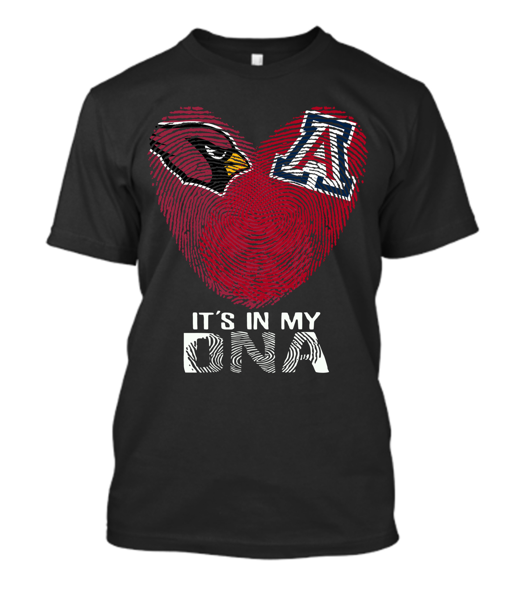 Cardinals Arizona Wildcats Heart It's In My Dna T-Shirt