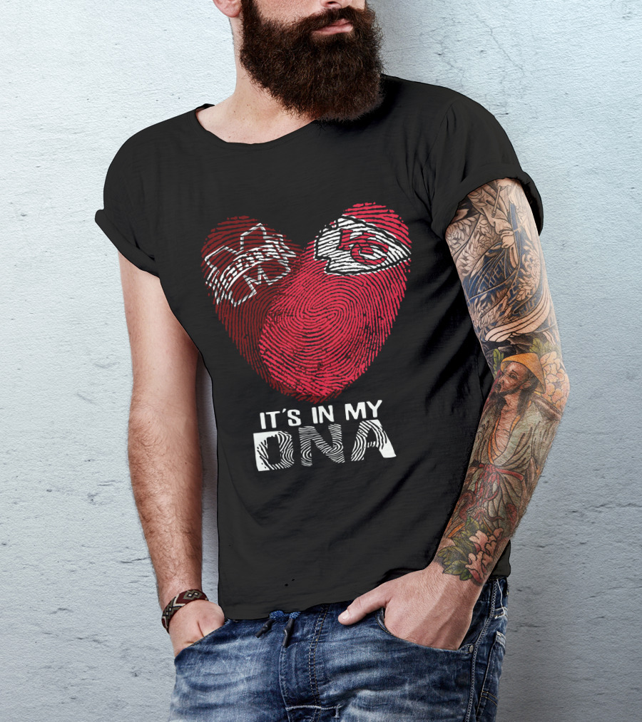 Mississippi State Bulldogs And Kansas City Chiefs It's In My Dna T-Shirt