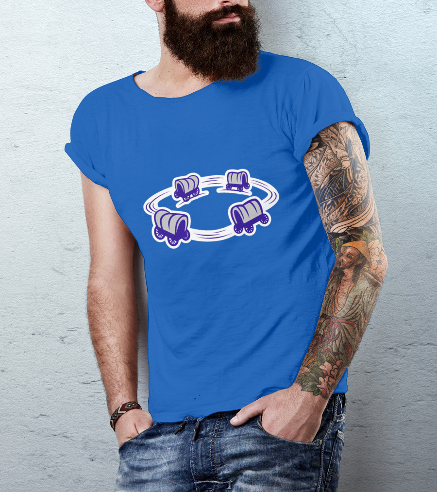 Circle The Wagons Buffalo Football Team Inspired Concept T-Shirt