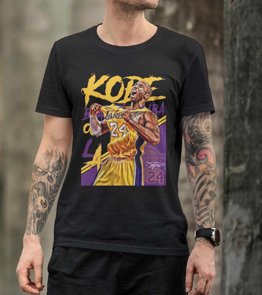 Kobe Bryant Black Mamba Los Angeles Lakers 24 T-Shirt