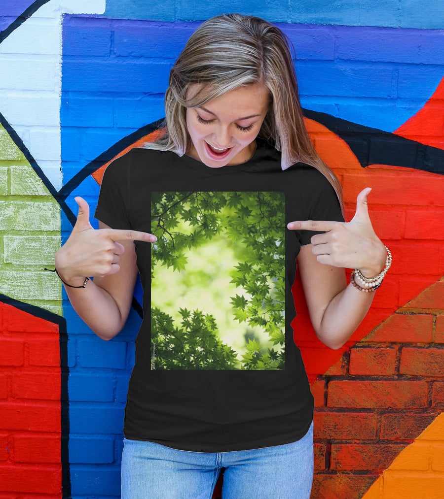 Short Lush Green Canopy Leaves T-Shirt